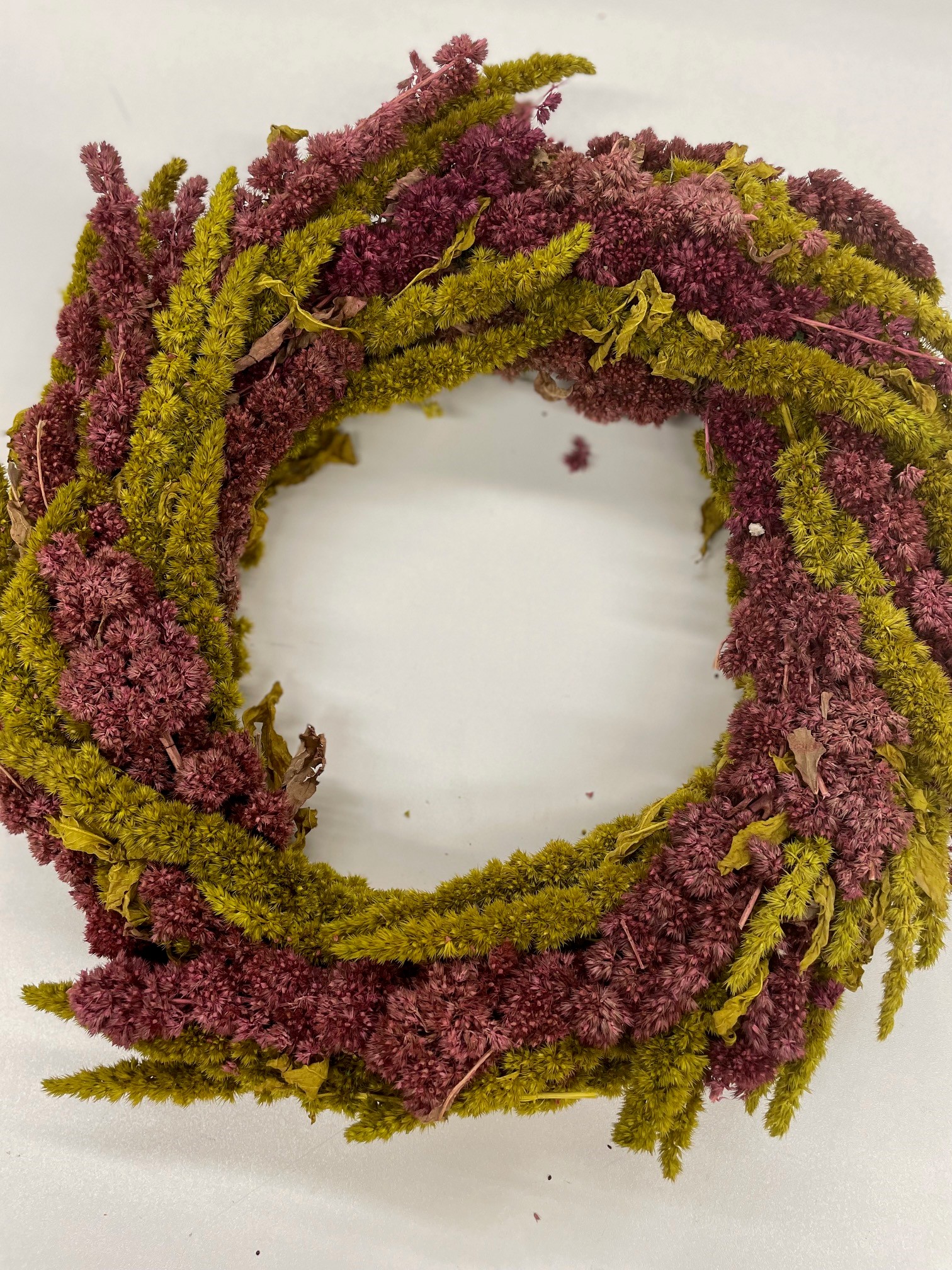 Kranz Amaranthus Thumb ant.Moss / Erika D 30 cm