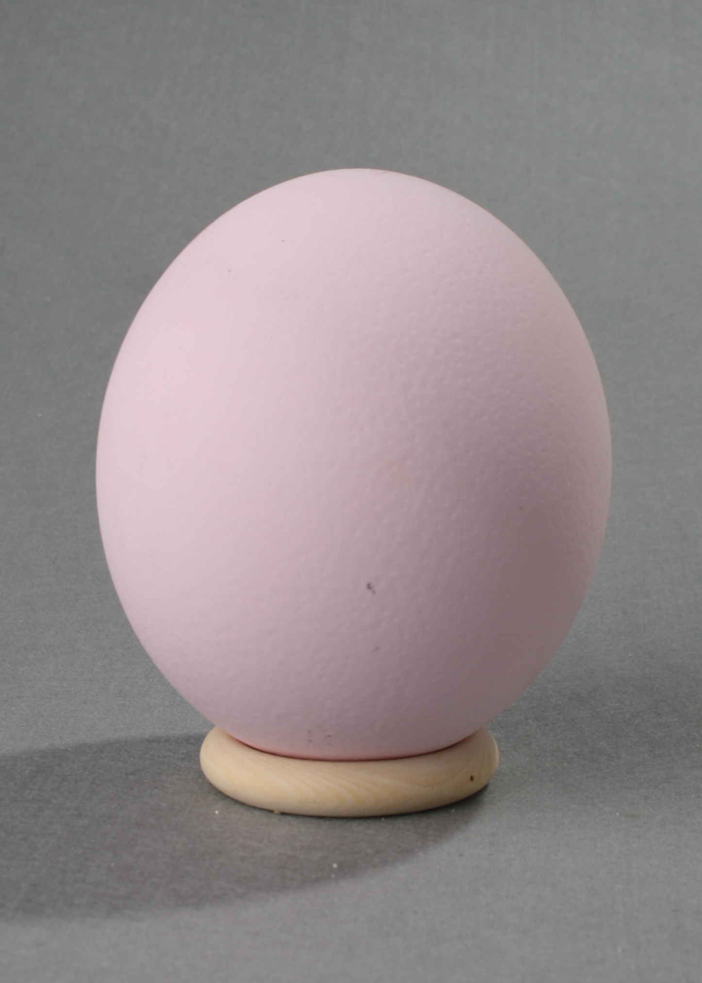 Ostrich Egg mit Holzständer matt pastel pink